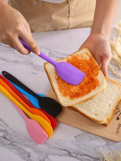 Dụng cụ vét bột bằng silicon, thìa vét bánh mini, dụng cụ làm bánh, dụng cụ nhà bếp, dụng cụ vét bột chịu nhiệt, dụng cụ trộn bột - Dùng để nấu ăn, nướng bánh và phết bột - Dụng cụ làm bánh sinh nhật, tiệc tùng.