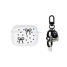 Heart & Bow Knot Protective Case Compatible With Apple Wireless Charging Case, Scratch-Resistant & Anti-Drop - Clear - View 8