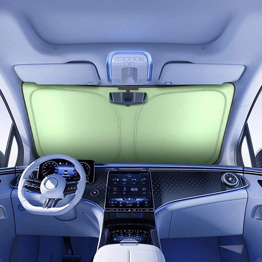 1 pièce Pare-soleil de pare-brise de voiture, pare-soleil d'été, rideau pare-chaleur et anti-UV pour l'intérieur de la voiture - A - Voir 1