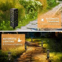 Solar Retro LED Garden Light, Outdoor Landscape Lighting Decorative Light With Light Control Sensor, 500mah,Suitable For Outdoor Lawn Decoration, Garden, Party, Backyard, Stairs, Path Festival Atmosphere. - 10件 - 查看 3