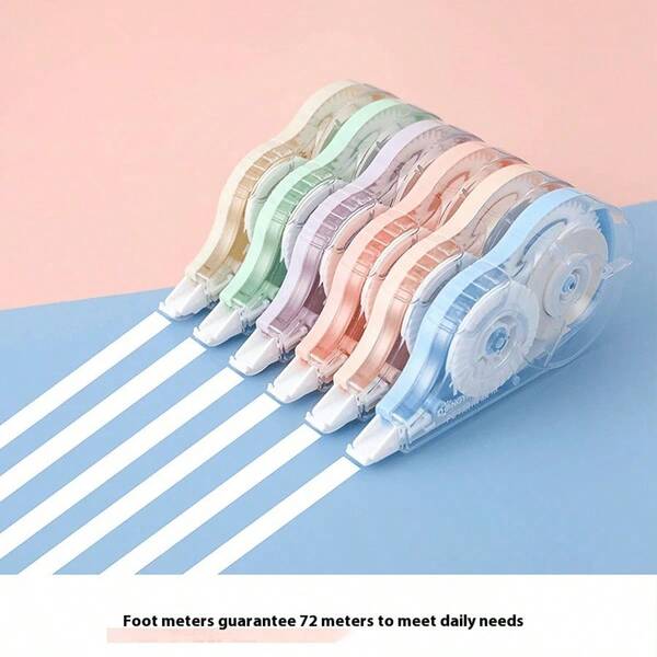 72m Large Capacity Correction Tape Set, Office Correction Supplies, Writing Revision Tape, Rubber Eraser, Professional Stationery