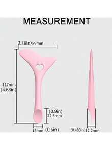 4 piezas/1 pieza Plantilla de delineador de ojos de silicona multifuncional, plantilla de sombra de ojos ahumados todo en uno portátil, plantilla de delineador de ojos de gato y sombra de ojos, conveniente y rápido - Multicolor - Ver 10