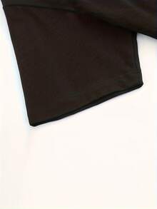 Fashionable, Casual Women's Round Neck T-Shirt For Mother's Day, Short-Sleeved Top For Daily Sports, With A Unique Starfish Print, Perfect As A Gift For Friends And Family, Spring Outfit, Cotton T-Shirt. - 黑色 - 查看 5