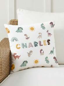 1个可定制个性化文字印花双面抱枕套，适合母亲节、父亲节、感恩节、教师节等节日。可自行设计图案，是馈赠亲朋好友的绝佳礼物。 - 白色 - 查看 3