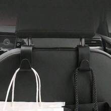 2pcs Car Seat Back Hooks, Vehicle Headrest Hanger Holder Hook For Purse, Grocery Bag - Multicolor - View 1