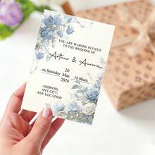 Customized Invitation Cards, Personalized Wedding Invitations, Floral Invitation Cards For Printing, Personalized Cards, Engagement Party Invitations, Thank You Cards, Suitable For Weddings, Holidays, Birthdays, Christening Parties, Personalized Gifts - Customized Invitation Card - View 5