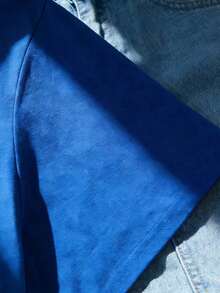 Tops For WomenWomen's Zumba Graphic Print Cotton T-Shirt, Short Sleeve Crewneck Casual Tee, Loose Fit Basic Top, S-5XL Sizes, Black Multicolor Letter Print, Soft Comfortable Cotton Material, Fashion Activewear For Daily WearLoose And Comfortablesummer Tops - 藍色 - 查看 4