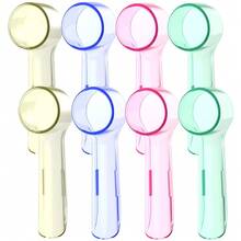 Tapas para cepillos de dientes a prueba de polvo, compatibles con, protectores redondos de repuesto para cepillos de dientes eléctricos ZBKX - Colorido - 4 piezas - Ver 8