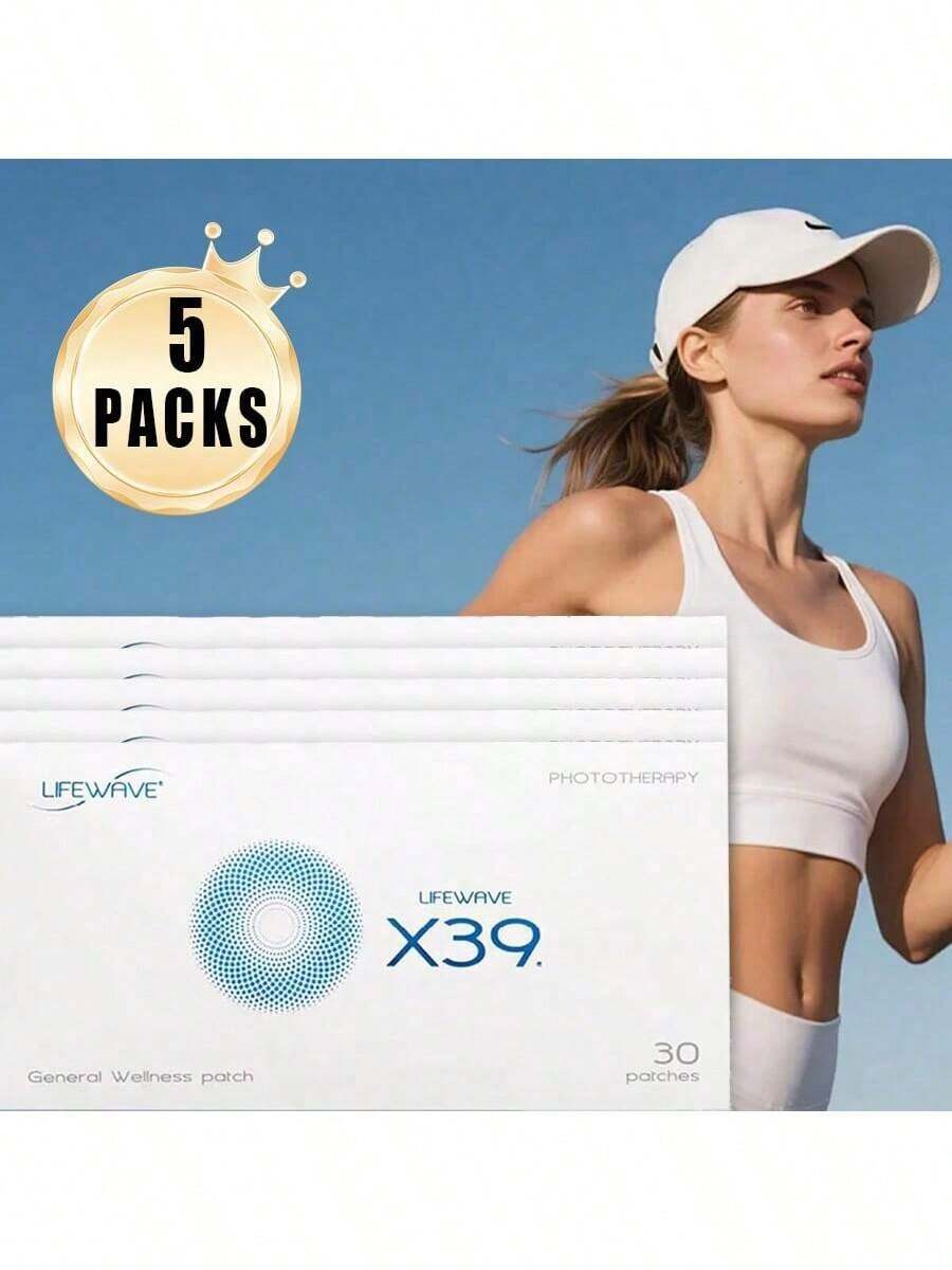 1-5pcs LifeWave X39 Patches - Supports Improvements Of Strength And Stamina,Body Care - Supports Improved Exercise Performance - No Or Stimulants - Innovative Patch Technology For Enhanced Wellness -30 Pieces Per Piece For A Total Of 90 Pieces,Keep Your Body Healthy And Rejuvenate You,Can Be Used Both Morning And Evening,Halloween Gift. - 5 CÁI - Xem 1