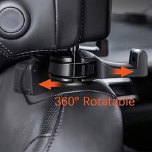 2pcs Adjustable Car Seat Phone Holder With Headrest Mount – Durable ABS Material, Water-Resistant, Car-Compatible; Provides A Secure Grip For Road Trips And Commuting – Car Phone Mount - Multicolor - View 9