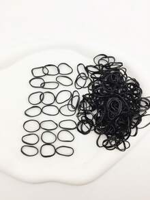 500pcs New Disposable Hair Ties, Hair Elastics, Hair Bands, Hair Accessories - Multicolor - View 11