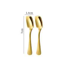 Sendok Mini Stainless Steel 304 7cm, Set Sendok Teh/Kopi/Garam Isi 4/6, Untuk Penggunaan di Rumah/Restoran/Hotel, Warna Emas - MultiWarna - View 5