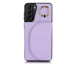 PU 人造皮革手機殼，相容 Galaxy A17 A56 A36 A26 A16 A55 A35 A15 A54 A14 A73 A53 A13 A72 A52 A71 A51 4G 5G，附環形支架，RFID 防盜錢包手機殼，相容 Galaxy S26 S25 Edge S24 S23 S22 S21 FE Plus Ultra，附支架、卡槽卡夾保護殼 - 紫色 - 查看 38