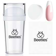 Beetles Nail Stamp Silicone French Tip Nail Stamp Kit With Replacement Stamper Heads & Scrapers, Soft Silicone Printing Tool For DIY Home Salon Nail Art, Gifts For Girls - Gel tạo hình 15ml - Xem 1