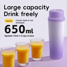 2-In-1 Portable Juicer And Blender, USB Rechargeable, Juice Blender, Mini Blender, Ideal For Making Smoothies, Milkshakes, Frozen Drinks, Juices, Multi-Function Juicer, Great Gift For Valentine's Day, Thanksgiving, Mother's Day - 0.5L-1L - View 5