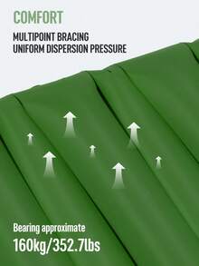 Camping Sleeping Pad Inflatable Camping Mat Pillow Foot Pump Outdoor Camping Pad With Carrying Bag - Multicolor - View 6