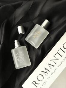 1 Chai xịt nước hoa có thể nạp lại, thiết kế hình đầu lâu hoa hồng, 30ml thủy tinh mờ chống rò rỉ, phun sương mịn, kích thước nhỏ gọn tiện dụng để mang theo trong túi xách, kiểu dáng thẩm mỹ unisex. - Nhiều màu - Xem 1