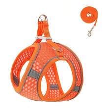 Large Mesh Pet Chest Harness, Vest-Style Dog Leash With Reflective Breathable Dog Strap - Multicolor - View 10