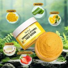 Meliza 维生素C和姜黄面部磨砂膏/深层清洁和温和清洁/适合所有肤质---附赠涂抹刷-夏季护肤 - 深層清潔 - 查看 8