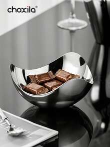 1个304不锈钢优雅甜点碗 - 可用作零食碗、甜点杯、燕麦沙拉碗、早餐碗、托盘、水果盘，花瓣造型设计，适合作为返校礼物，也适用于客厅、卧室、办公室、露营、酒店、学校和其他场合。 - 甜點盤 - 查看 7