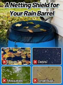 Lưới chống muỗi siêu mịn, lưới che bền chắc phù hợp cho thùng chứa nước mưa, chịu được thời tiết ngoài trời, lưới che thùng chứa nước mưa, hệ thống thu gom nước mưa cho sân vườn, lưới chống muỗi, đồ dùng gia đình ngoài trời, lưới chống côn trùng. - Nhiều màu - Xem 12