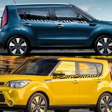 Car Door Waist Lines Sticker For KIA Soul Zebra Graphics Stripes Auto Body Vinyl Decor Decals Auto Racing Sport Accessories - Car Sticker - View 4