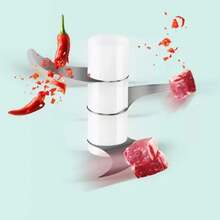 Electric Meat Grinder, Garlic Chopper, Portable, Multifunctional, Massage Machine, Chopper, USB Charging BYJA - Azul - View 6