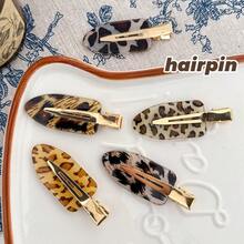 2/10 piezas Conjunto de pinzas de cabello invisibles con estampado de leopardo, pinzas para el peinado de flequillo y cabello rebelde, adecuadas para maquillaje diario, lavado de cara, uso al aire libre, verano, vacaciones, viajes, festivales, cumpleaños - Multicolor - Ver 9