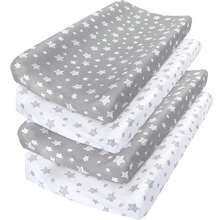 32"X16" Star Pattern Unisex Soft Changing Pad Cover, Suitable For Baby Cradle Bed, Infant Essential, Baby Shower Gift - Multicolor - View 2
