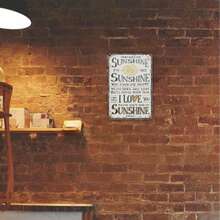 Love In The Sunshine, Wooden Plaque, Unique Sign, Miracle In The Home - Multicolor - View 2