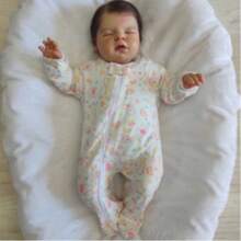 : Baby Girl Long-Sleeved , Pajamas, Zipper Closure, Ribbed Knit, 100% Cotton - Rượu sâm banh - Xem 6