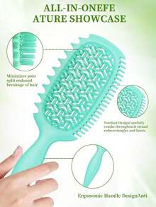 1PC Curl Defining Vented Hair Brush For Curly, Wavy, Or Coily Hair – Lightweight Detangling And Styling Brush With Flexible Anti-Static Design, Smooth Separation To Shape Curls And Boost Volume, Ventilated Structure For Quick Drying And Easy Heat Flow, Ergonomic Non-Slip Handle For Comfortable Grip, Suitable For Men And Women, Perfect For Daily Hair Care, Or Salon Use, Back To School, Travel Holiday Essentials, Hair Accessories Hair Brush, Detangling Brush, Hair Products, Hair Tools, Hair Care, Curly Hair Brush, Barber, Hairstyle, Hairdressing,Hair Brush,Slick Back Brush,Styling Brush,Curly Hair Brush,Edge Brush,Hair Comb,Brush Hair,Hair Brush Set,Comb Hair,Comb For Curls,Detangling Brush,Hair Brush For Women,Hair,Travel,Hair Products,Hair Tools,Hair Stuff,Barber,Barber Accessories,Barbershop,Hairdressing Equipment - 格林,向上 - 查看 7