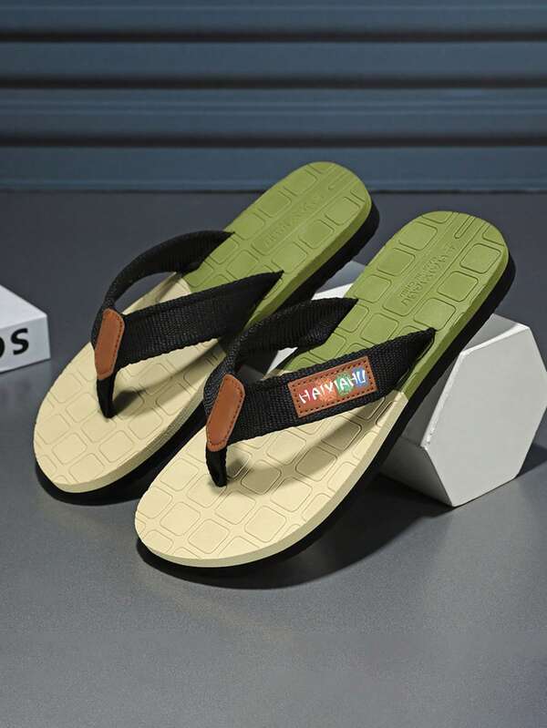 Men's Flip Flops, Handwoven, Durable High-End Thong Sandals, Outdoor Sports Soft Bottom Vietnam Beach Slippers, Summer