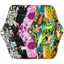 4片装 AWJ 网状衬垫卫生巾，可重复使用，女性专用，可水洗，防水，常规流量，日用型 - 4件裝 - 查看 3