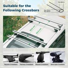 COSTWAY Rooftop Cargo Carrier, Hard Shell Car Mount Storage Case With Security Keys, Dual-Side Opening, Large 75 KG Capacity Waterproof Heavy-Duty Travel Luggage Box For Vehicles, Black - A - View 7