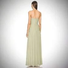 2026 Women Fashion Hot Selling Casual Ribbed Fabric Strapless Pleated Mini Dress European American Style Elegant Party Evening Dresses - 天藍色 - 查看 4