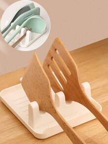 1PC Kitchen Spatula Rack Pot Lid Rack Shelves Countertop Shovel Spoon Shelf Soup Spoon Pad Put Soup Spoon Chopsticks Holder - Multicolor - View 2