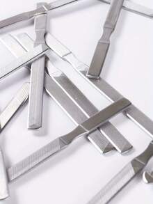 2pcs Finger Skateboard Tools, Smooth Cutting Edge, Sandpaper, Anti-Slip Mat, Designed For Finger Skateboard - Silver - View 7