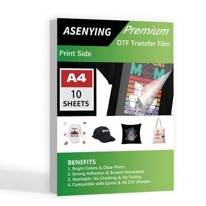 10/30 arkuszy folii transferowej DTF, 8,3" x 11,7", dwustronne, matowe, przezroczyste, do wstępnego przygotowania, papier termotransferowy PET do drukarek atramentowych, do drukarek DTG, do bezpośredniego druku na koszulkach, tekstyliach