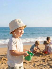 Sombrero de cubo para bebé de 2-6 años, sombrero de cubo infantil lindo, reversible, para primavera, otoño y verano, protección solar y sombra, sombrero delgado - 1PC - Ver 4
