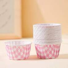 50pcs Cupcake Liners, Grease-Proof Baking Cups, Baking Muffin Cups, Full Grid Pattern Cupcake Paper Cups, Grease-Resistant Baking Cups, Heat-Resistant Cups, Baking Cups Suitable For Baking, Weddings, Birthday Parties - View 12