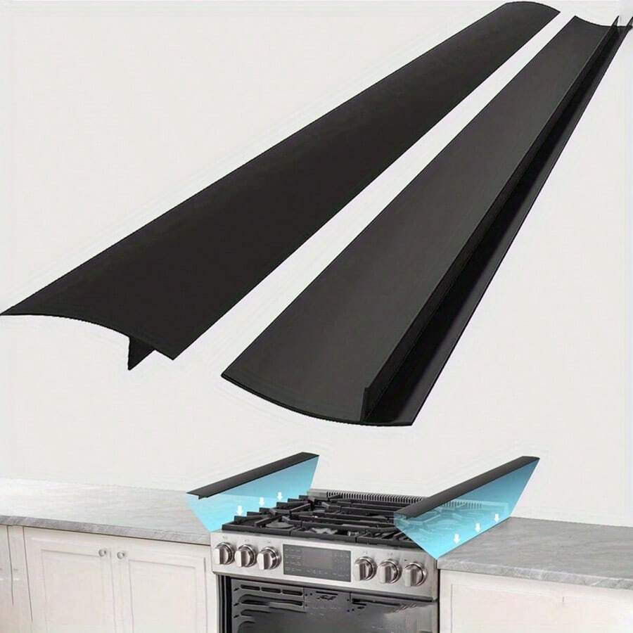 1 件装 21 英寸硅胶炉灶缝隙盖，耐热厨房台面缝隙填充物，易于清洁的硅胶炉灶缝隙盖，用于保护炉灶和台面，无需充电，无需电池 - 查看 1