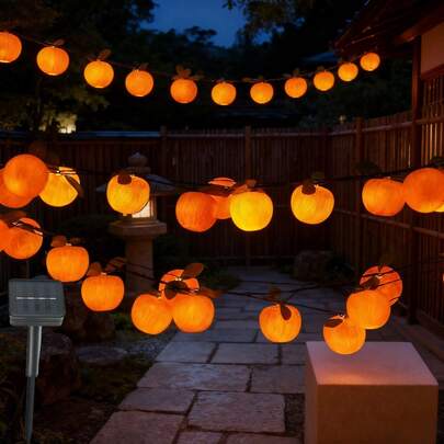 أضواء سلسلة تفاحة ملونة LED جديدة، ديكور السياج والحديقة والفناء، أضواء أجواء العطلات