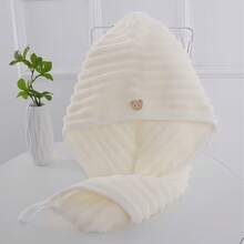 1 Peça Toalha de Cabelo Super Absorvente e de Secagem Rápida, Touca de Banho Grossa, Toalha de Secagem de Cabelo de Alta Qualidade Sem Atrito, Touca de Banho Absorvente, Turbante de Secagem de Cabelo Super Absorvente, Suprimentos de Banheiro, Acessórios de Banheiro - Multicolorido - Visão 10