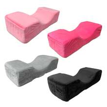 Mollie Lipper Eyelash Salon Neck Pillow - Comfortable Velvet Beauty Memory Foam Pillow For Eyelash Extension Makeup Neck Protection - Multicolor - View 1