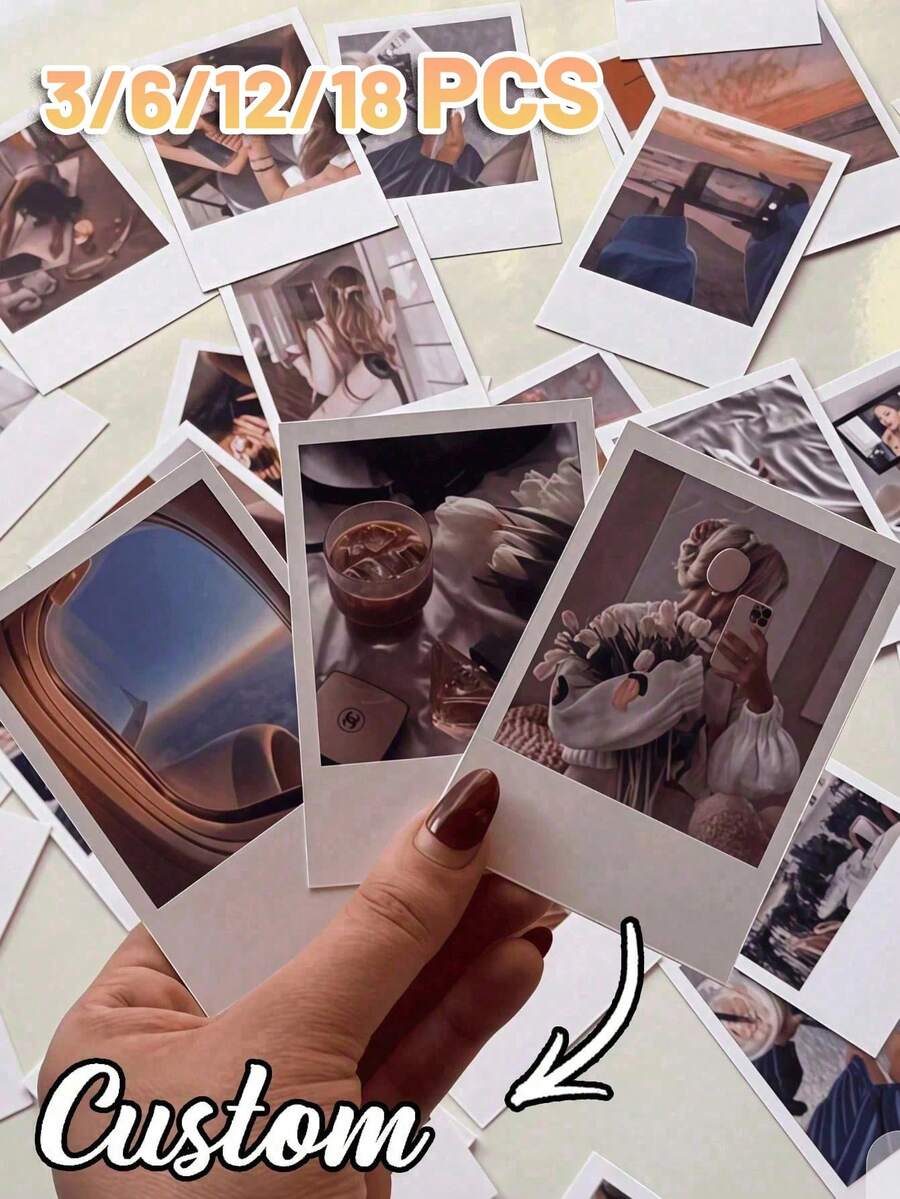 Impresión de fotos personalizada, impresión de fotos personalizada, carga de fotos personalizadas en papel fotográfico, tiras de fotos personalizadas, tiras de fotos de cabina fotográfica personalizadas, tiras de película, impresión de cabina fotográfica personalizada, impresión de cabina fotográfica personalizada, tarjetas de cabina fotográfica de boda, marcos de tiras de fotos de cabina fotográfica, invitaciones de boda pequeñas, regalos del Día de San Valentín y aniversario - Multicolor - Ver 1