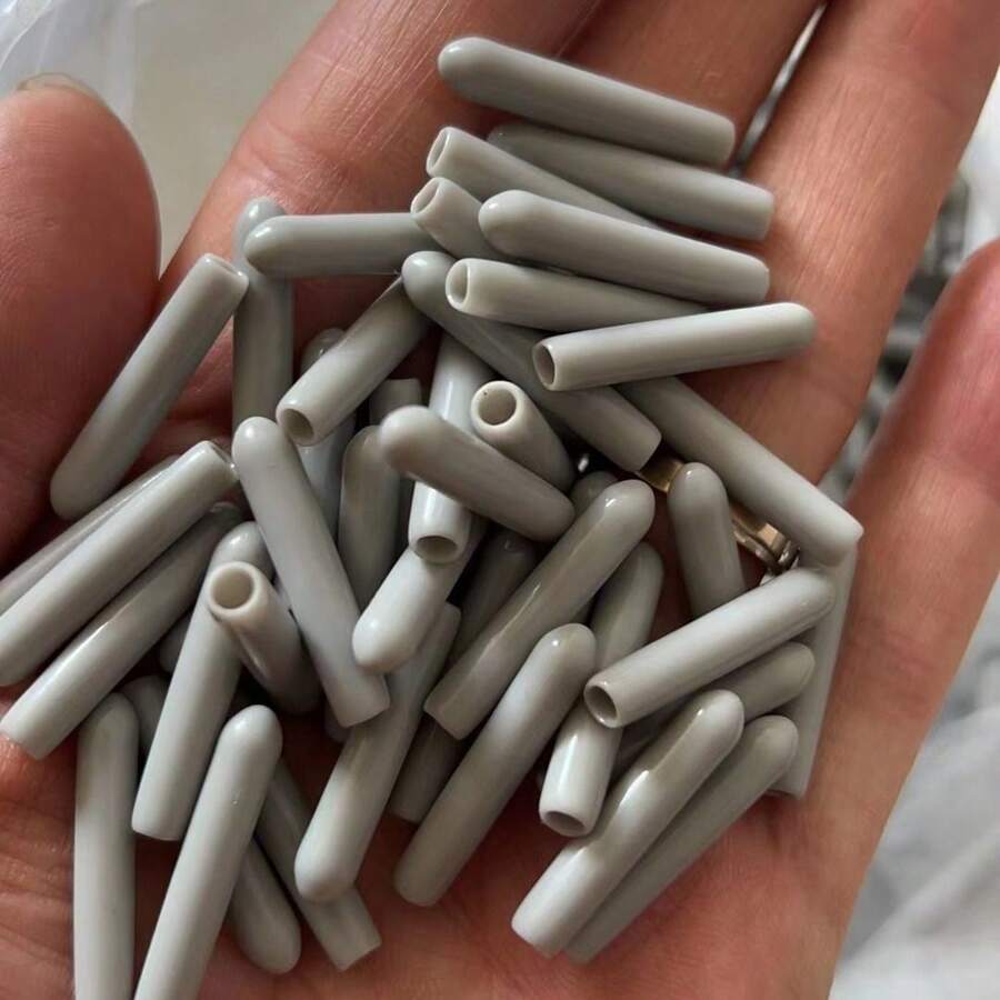 100個 3*25mm 洗碗機排水籃金屬柱灰色保護帽，防鏽尖銳物保護帽，適用於廚房與餐廳餐盤架、盤子、杯子、碗及其他廚房用品的保護蓋 - 灰色 - 查看 1