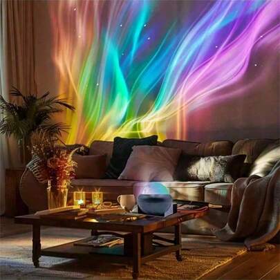 Đèn sàn chiếu sáng Aurora, điều khiển từ xa, nhiều màu sắc, thích hợp trang trí tường trong nhà, món quà hoàn hảo cho các cặp đôi, gia đình và bạn bè. Quà tặng lễ Phục sinh.
