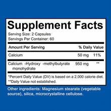 HMB Supplement - Contains 50 Mg Calcium, 950 Mg Calcium Β-Hydroxy-β-Methylbutyrate Monohydrate - Supports Muscle Function And Balance - 120 Capsules - 1瓶 - 查看 2