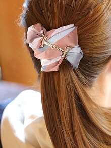 1/3PCS Wonderful Horsebit Silk Scarf Buckle, Simple Metal Scarf Rings, Horsebit Clasp For Women,Beach,Holiday - Gold + Silver - View 5